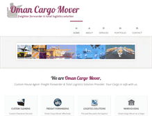 Tablet Screenshot of omancargomover.com